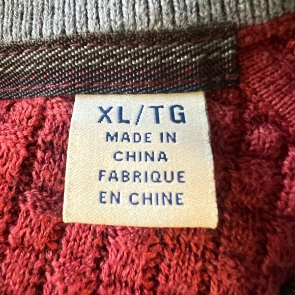 Tommy Bahama pull over sweater mens XL Henley, ribbed, Cotton/tencel-lyocell - Picture 4 of 7